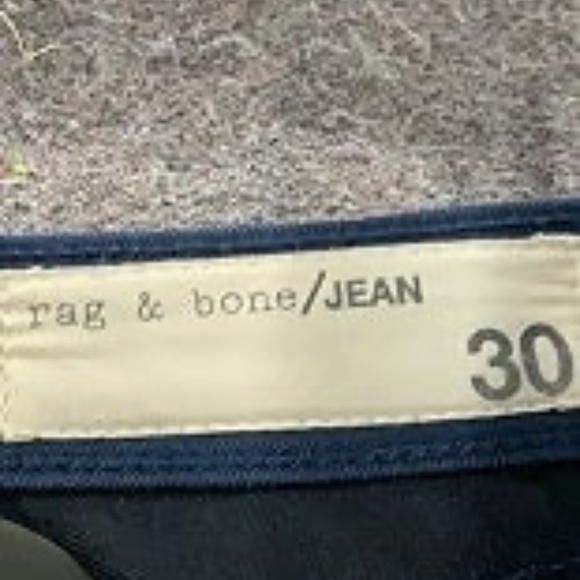 NWOT Rag & Bone Cadet Blue Moto Zip Skinny Ankle Jeans - Picture 9 of 15